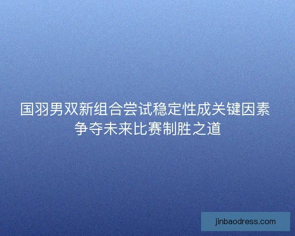 国羽男双新组合尝试稳定性成关键因素 争夺未来比赛制胜之道 国羽男双新组合尝试稳定性成关键因素 争夺未来比赛制胜之道